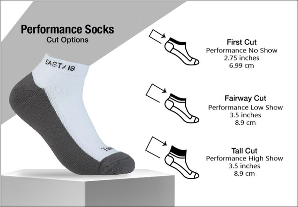 East/18 Men’s Golf No-Show Tempo First-Cut Socks