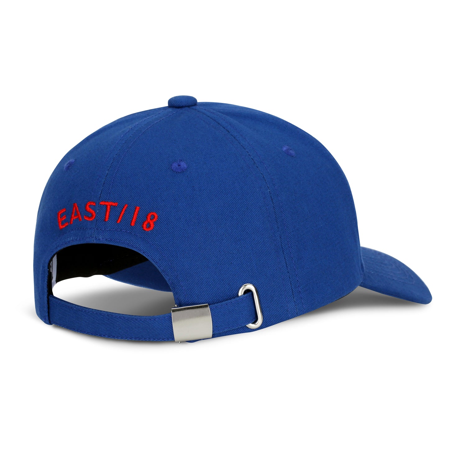 East/18 Men's Montauk Embroidered Golf Hat, Blue/Red, Adjustable