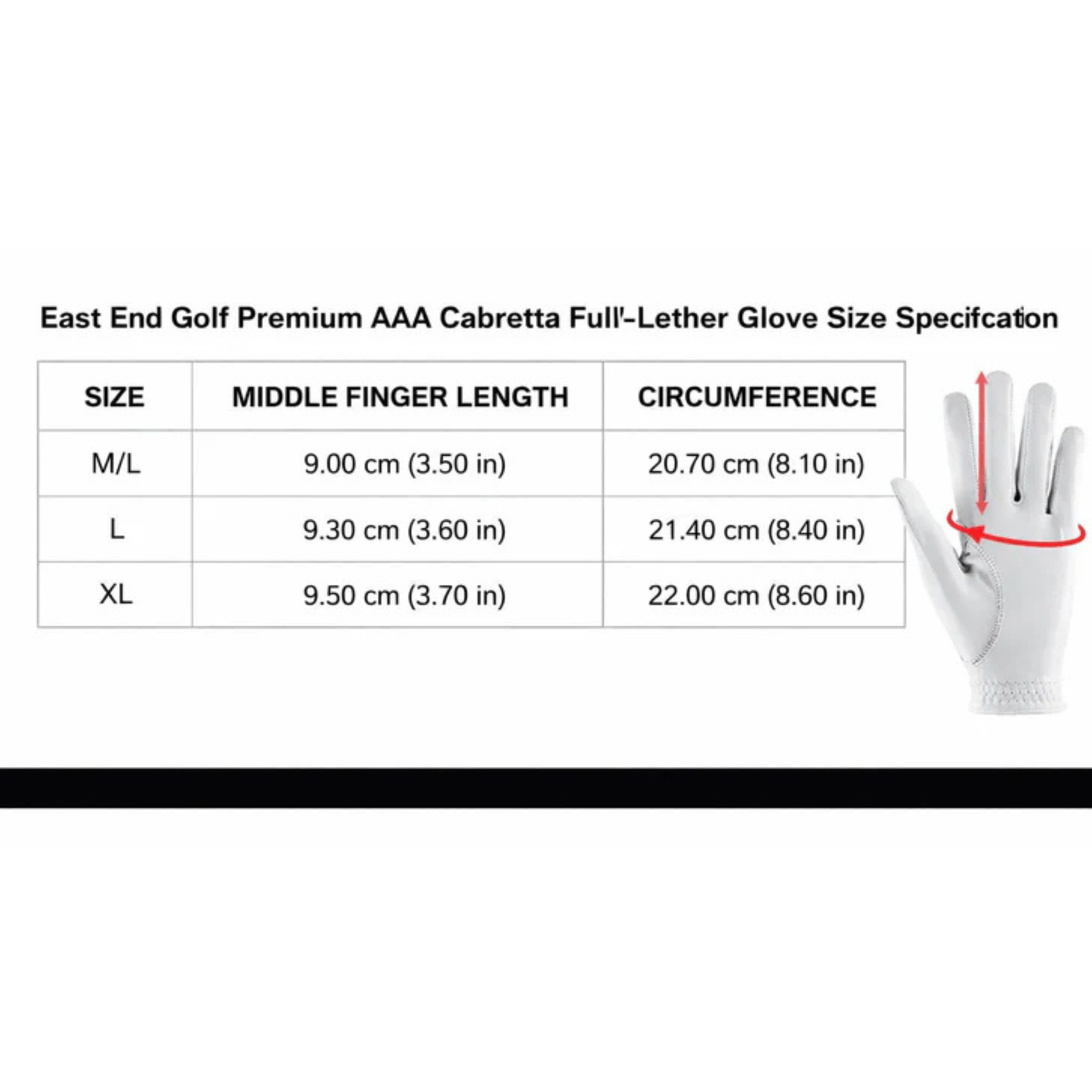 Men's Premium Leather Golf Glove