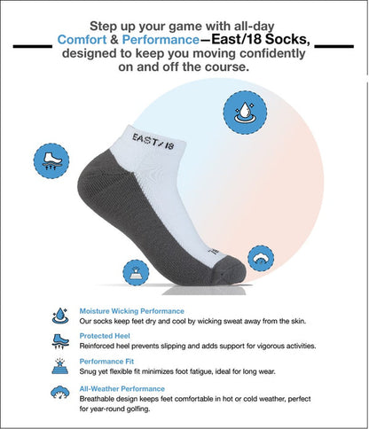 East/18 Men’s Golf High-Show Tempo Tall-Cut Socks