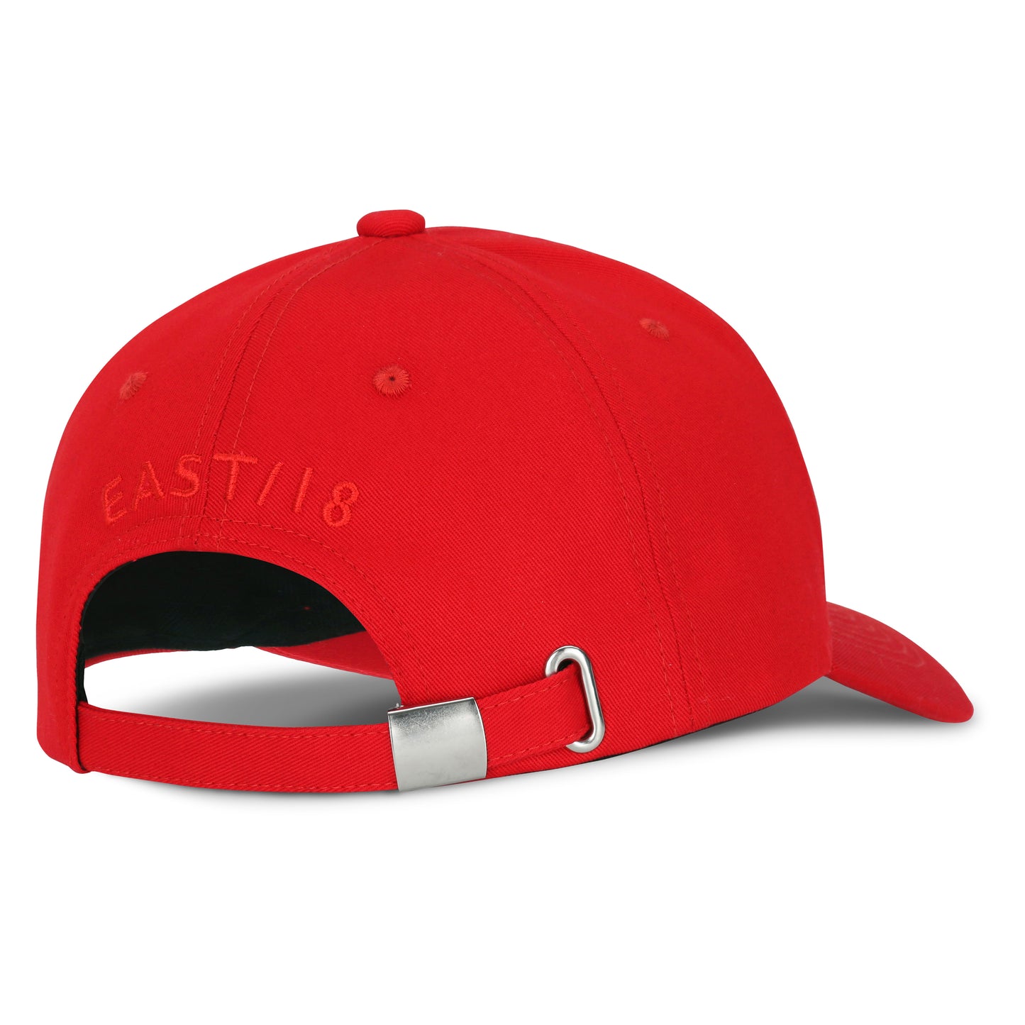 East/18 Men's Montauk Embroidered Golf Hat, Red/Red, Adjustable
