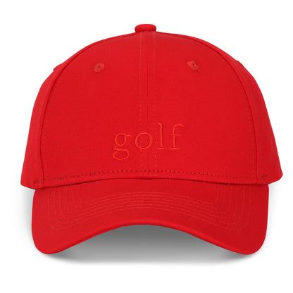 East/18 Men's Montauk Embroidered Golf Hat, Red/Red, Adjustable