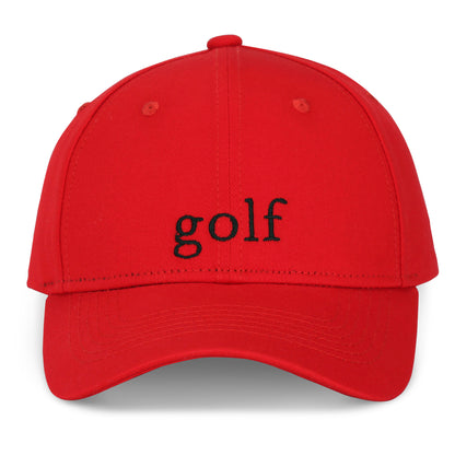 East/18 Men's Montauk Embroidered Golf Hat, Red/Black, Adjustable