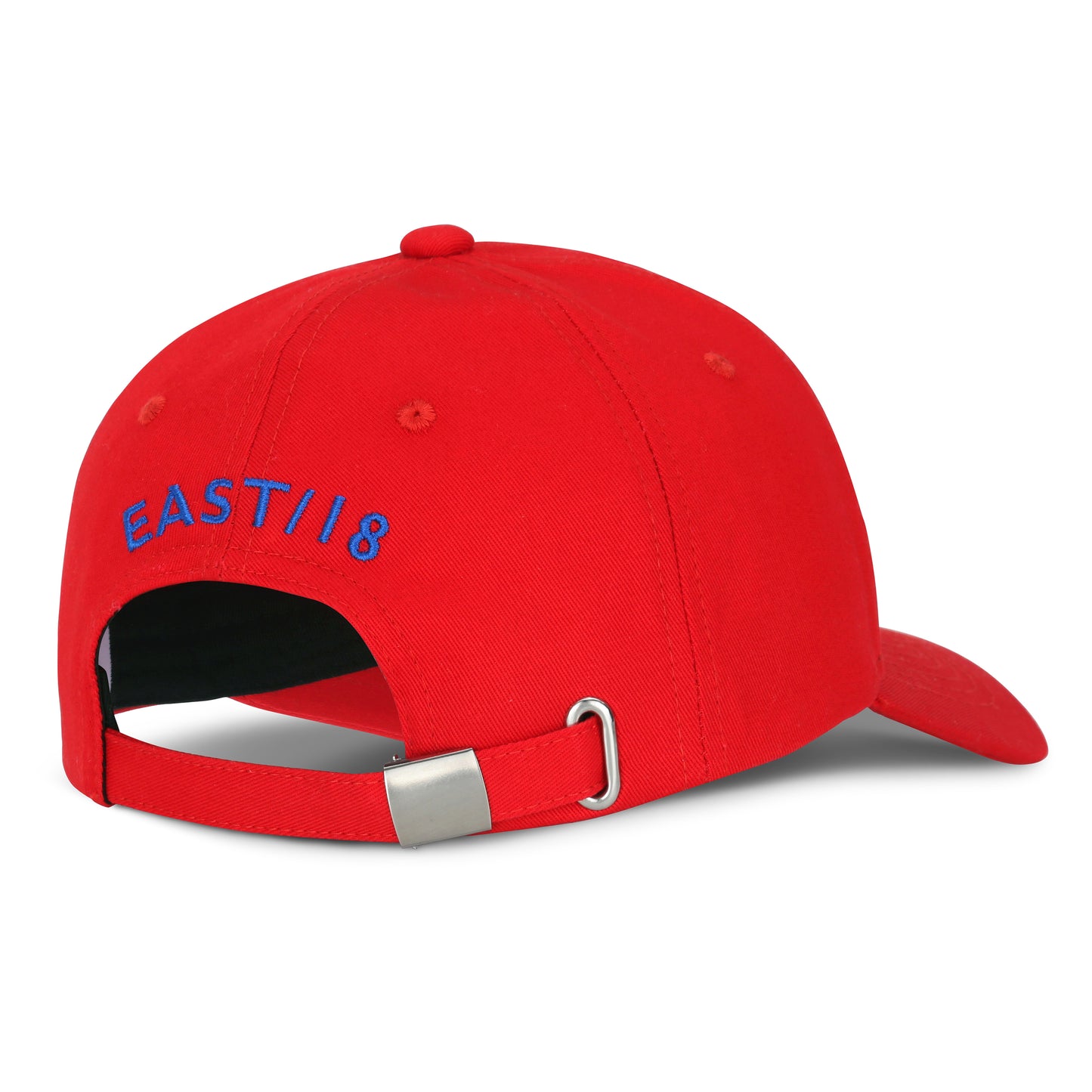 East/18 Men's Montauk Embroidered Golf Hat, Red/Blue, Adjustable