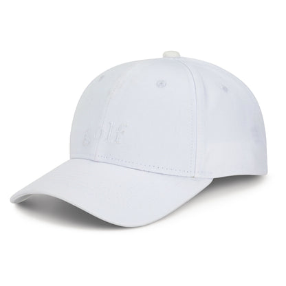 East/18 Men's Montauk Embroidered Golf Hat, White/White, Adjustable