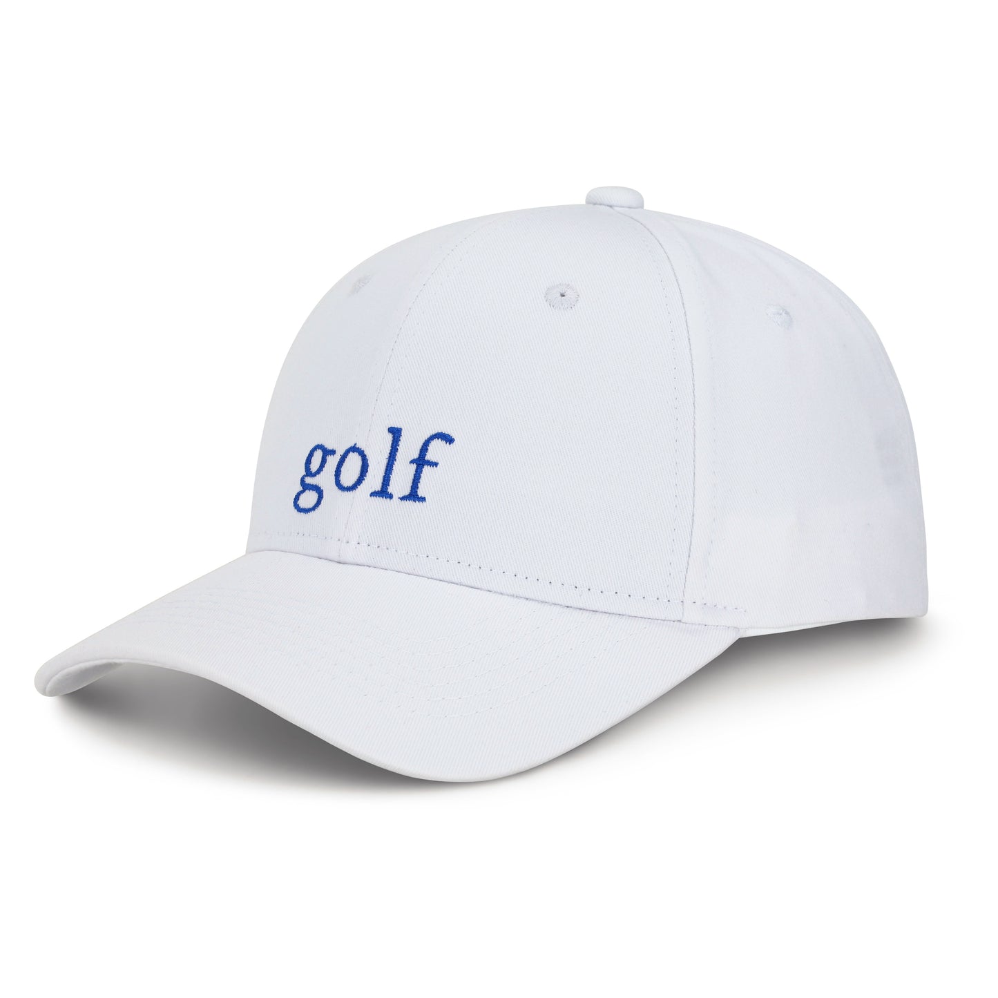 East/18 Men's Montauk Embroidered Golf Hat, White/Blue, Adjustable