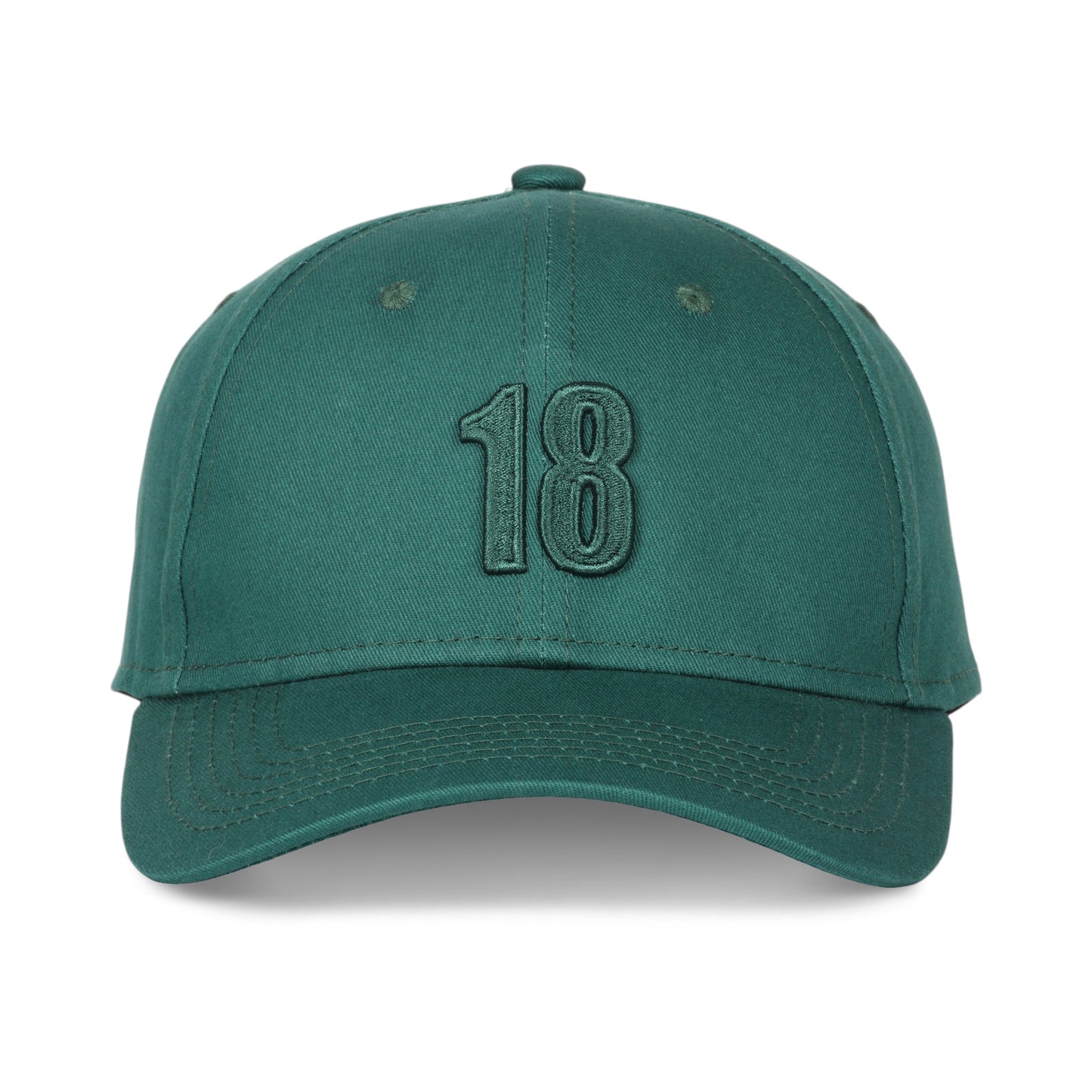 East/18 Men's Montauk "18" Embroidered Golf Hat, Green/Green, Adjustable