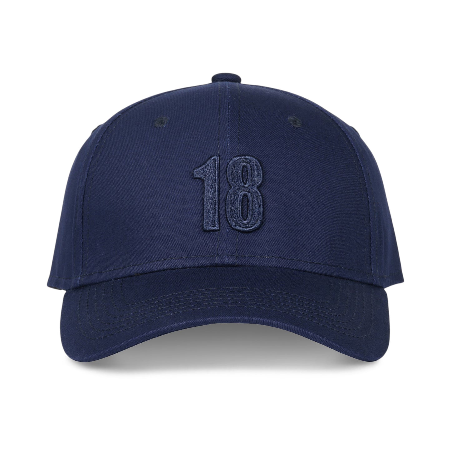 East/18 Men's Montauk "18" Embroidered Golf Hat, Navy/Navy, Adjustable
