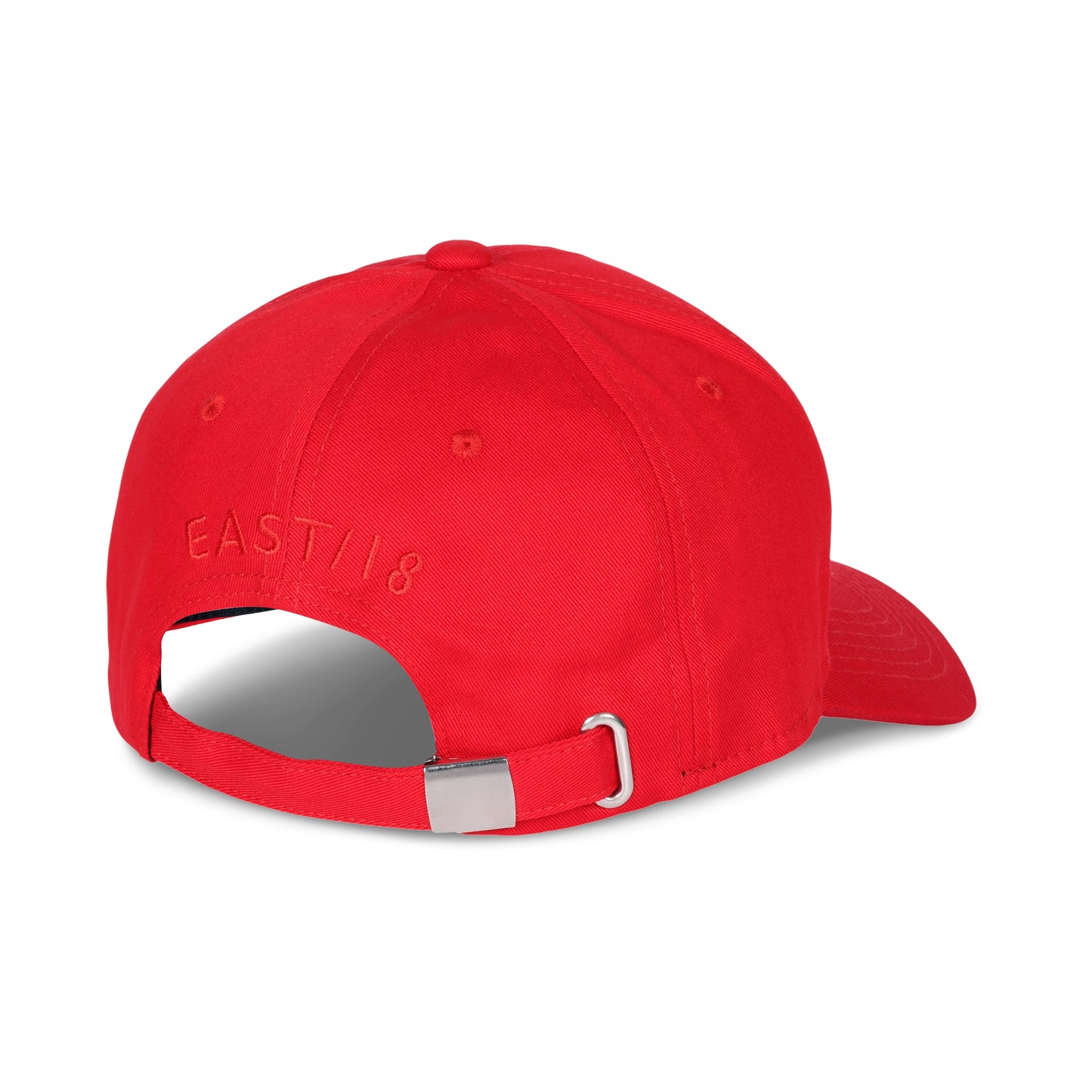 East/18 Men's Montauk "18" Embroidered Golf Hat, Red/Red, Adjustable