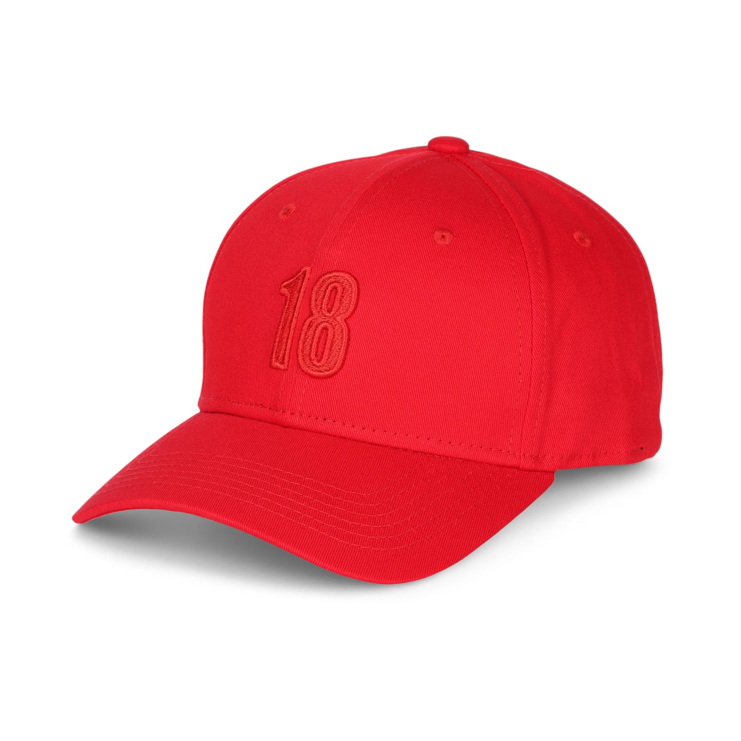 East/18 Men's Montauk "18" Embroidered Golf Hat, Red/Red, Adjustable