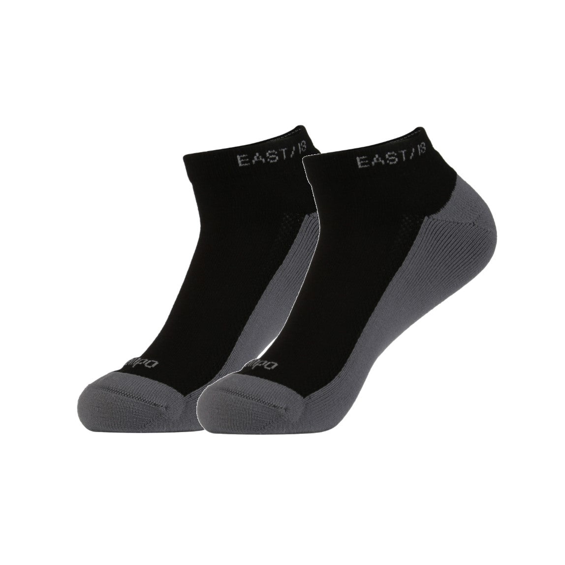 East/18 Men’s Golf Low-Show Tempo Ankle Socks, O/S, Black, 2 Pack