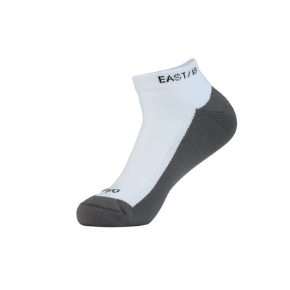 East/18 Men’s Golf Low-Show Tempo Ankle Socks, O/S, White