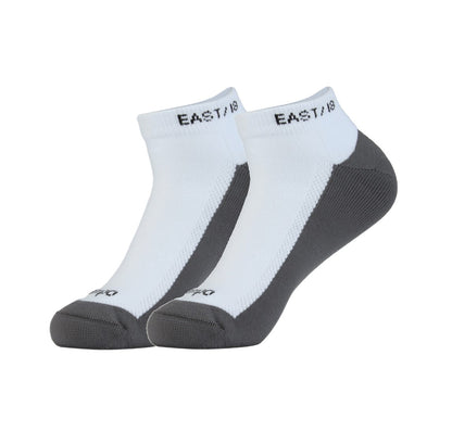 East/18 Men’s Golf Low-Show Tempo Ankle Socks, O/S, White, 2 Pack