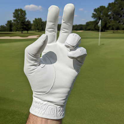 East/18 Men's Pure Touch Leather Golf Gloves
