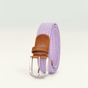 East/18 Men's Perfect Fit Woven Stretch Golf Belt, Lavender, M/L