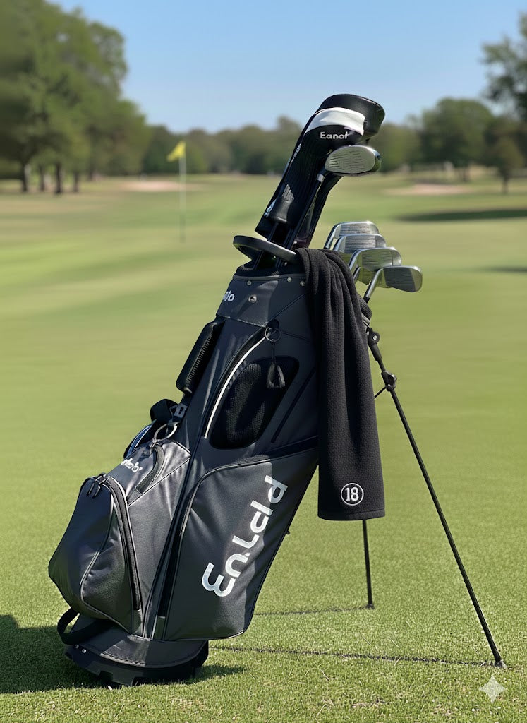 East/18 Long Terry Tri-Fold Logo Golf Towel