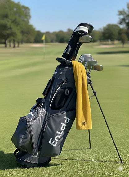 East/18 Long Terry Tri-Fold Logo Golf Towel