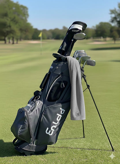 East/18 Long Terry Tri-Fold Logo Golf Towel