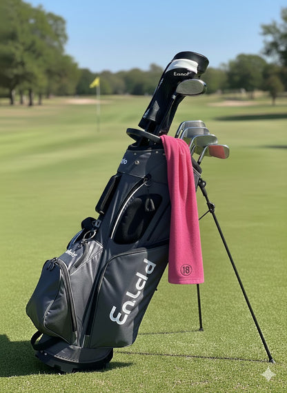 East/18 Long Terry Tri-Fold Logo Golf Towel