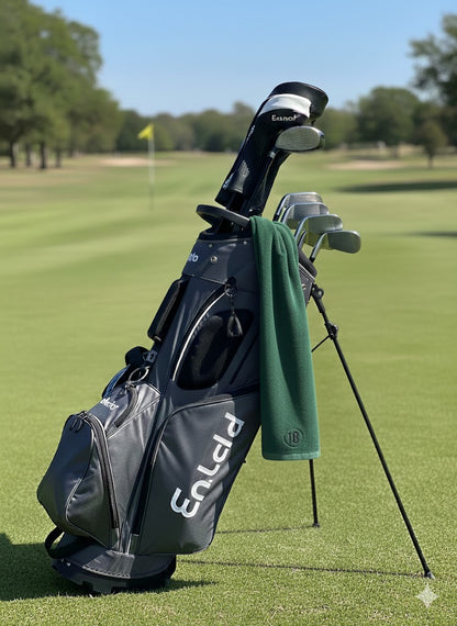 East/18 Long Terry Tri-Fold Logo Golf Towel