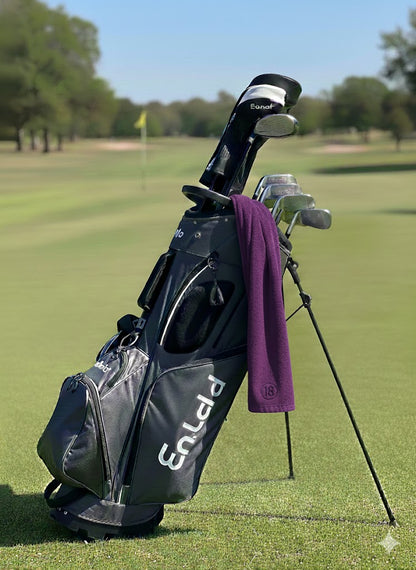 East/18 Long Terry Tri-Fold Logo Golf Towel