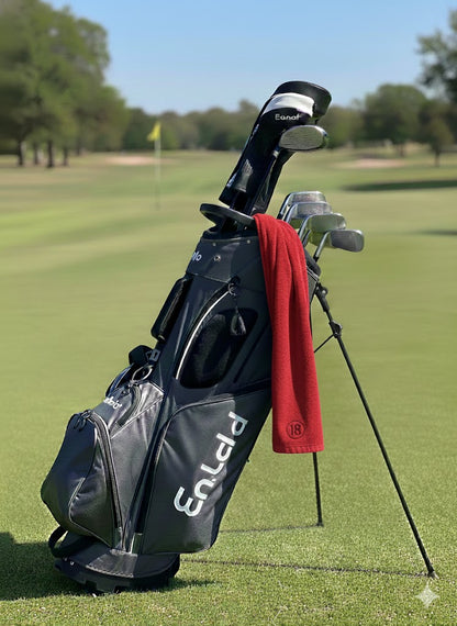 East/18 Long Terry Tri-Fold Logo Golf Towel