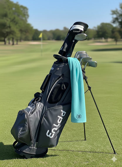 East/18 Long Terry Tri-Fold Logo Golf Towel