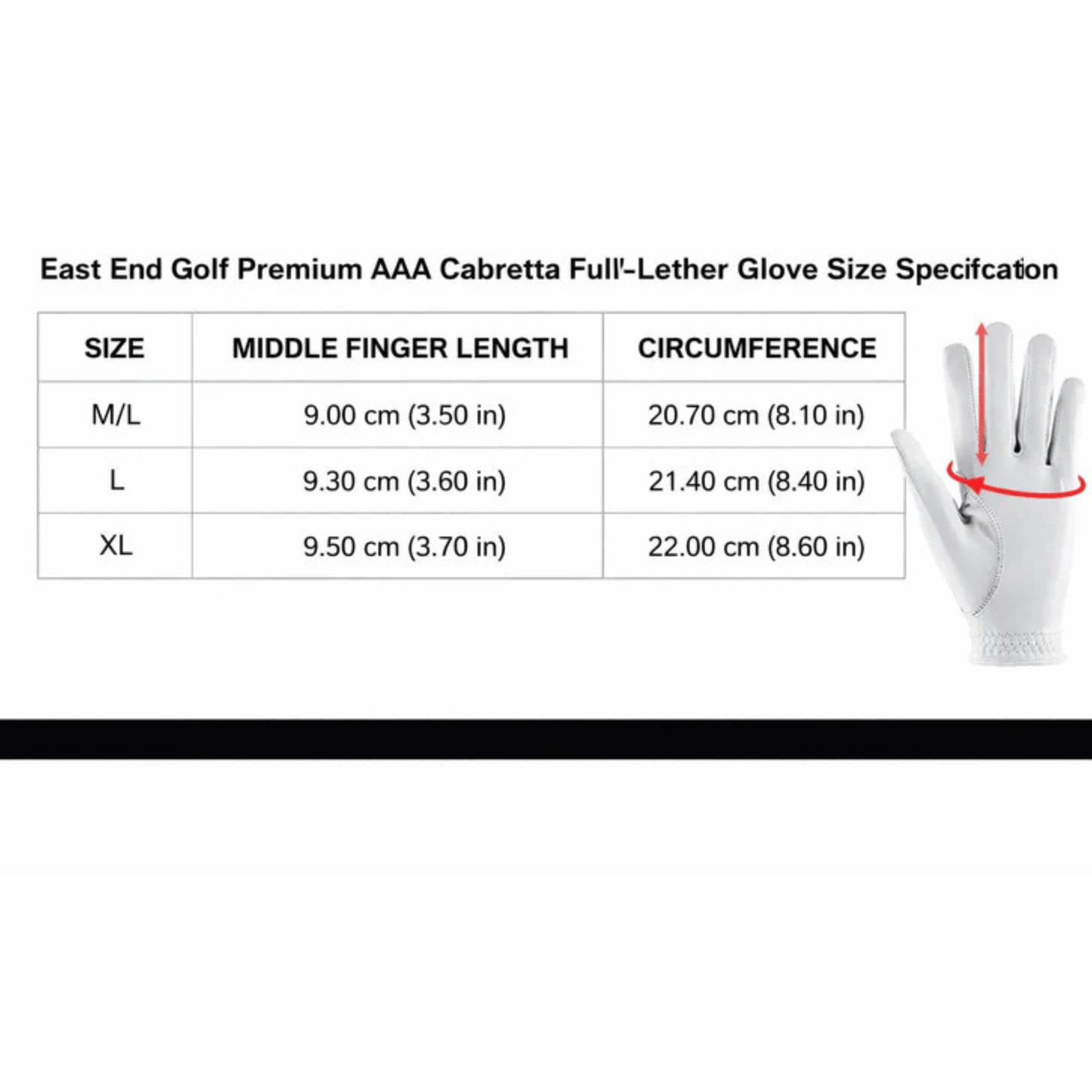 Men's Premium Leather Golf Glove