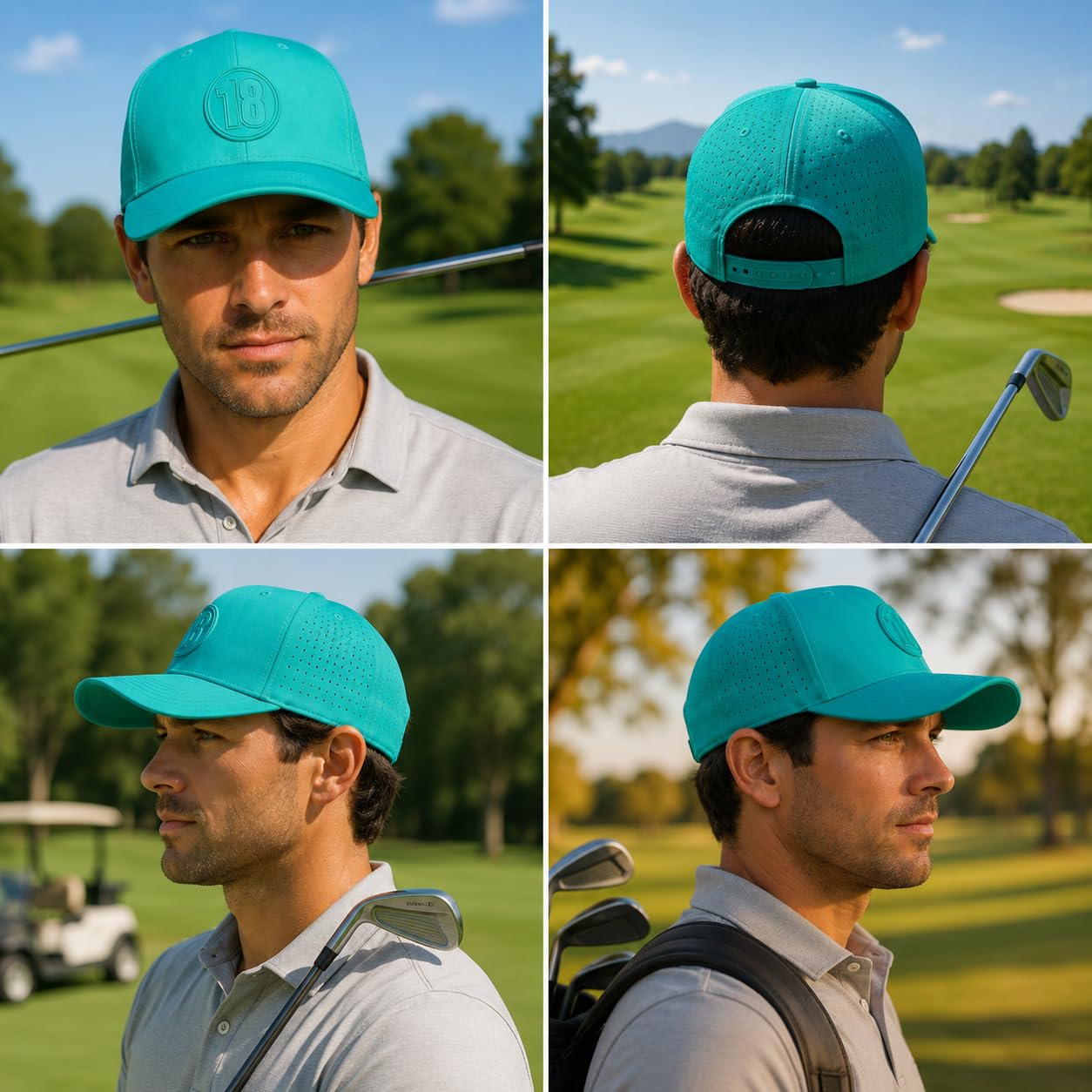 East18 Men's Hampton Collection Snapback Golf Hat - East/18hat
