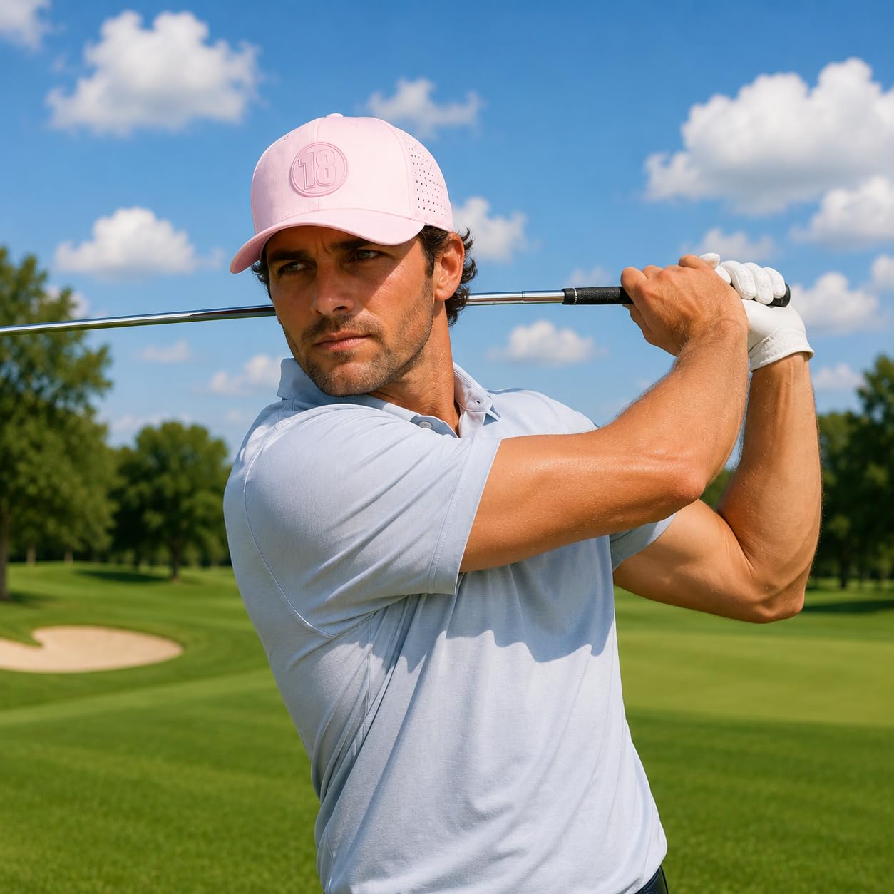 East18 Men's Hampton Collection Snapback Golf Hat - East/18hat