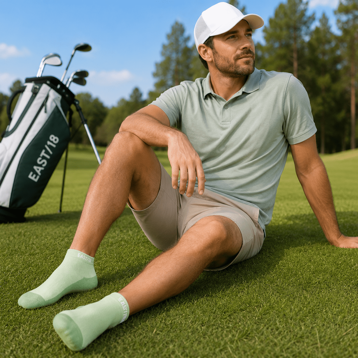 East18 Men's Low-Show Tempo Ankle socks - East/18Socks