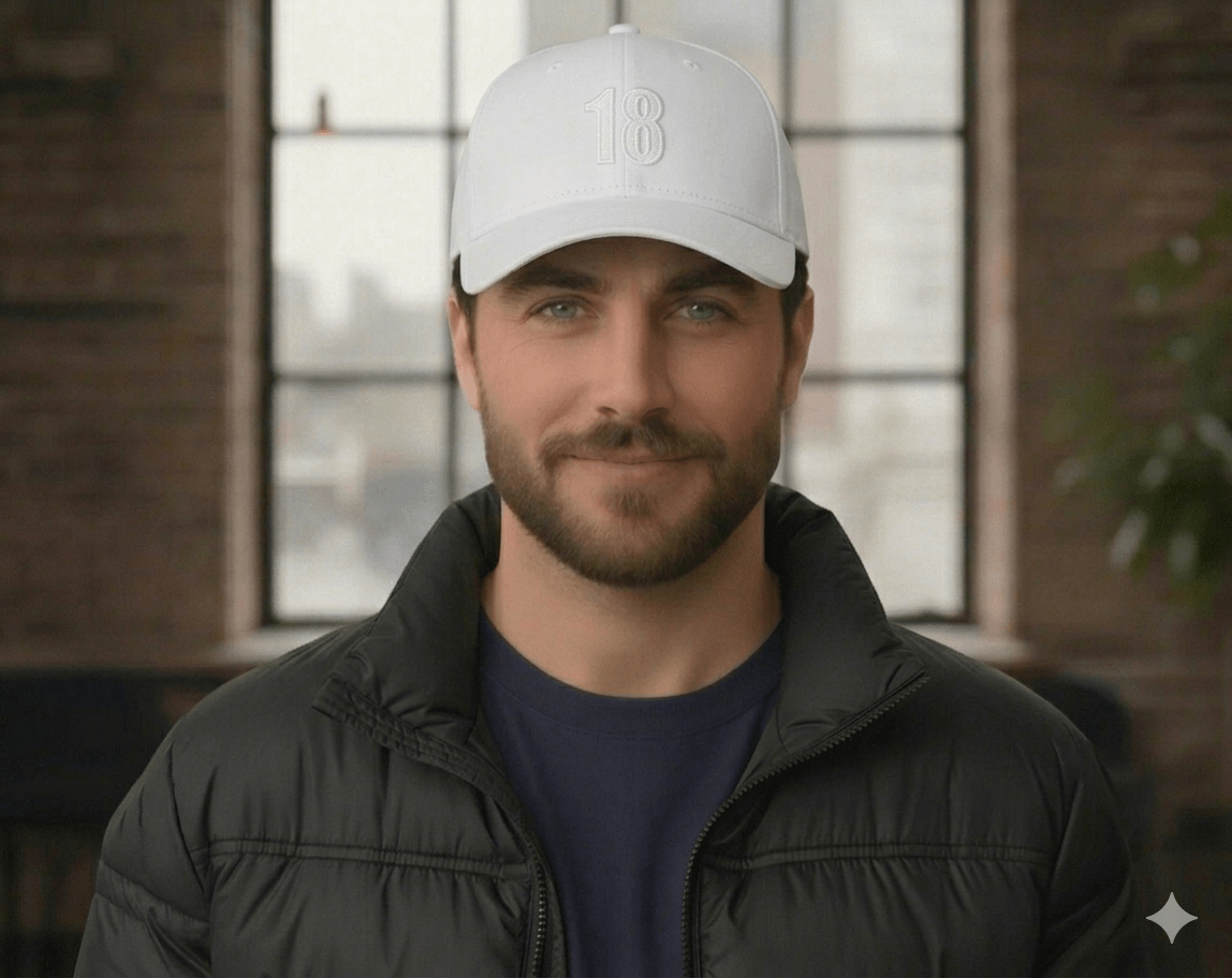East/18 Men's Montauk "18" Embroidered Golf Hat - East/18