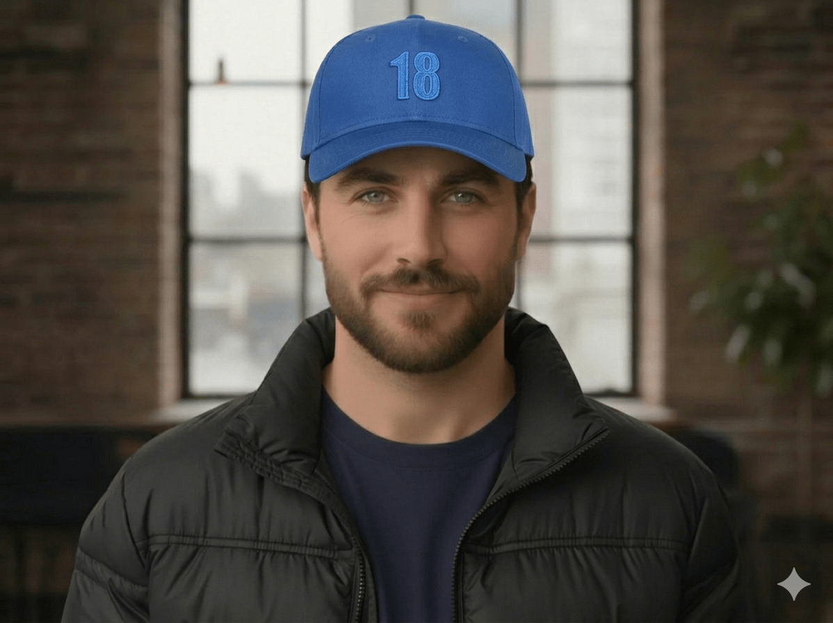 East/18 Men's Montauk "18" Embroidered Golf Hat - East/18