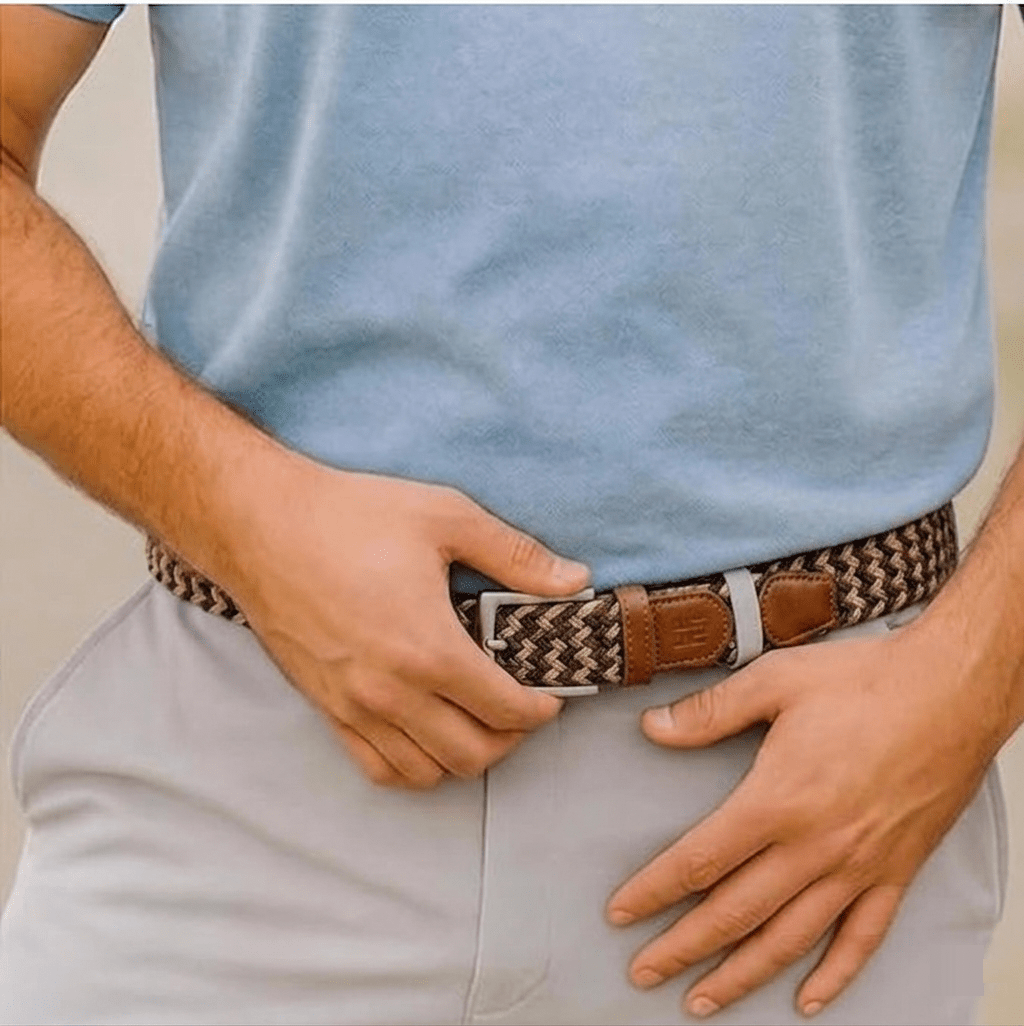 East/18 Men's Perfect Fit Woven Stretch Golf Belt, Canyon Weave - East/18