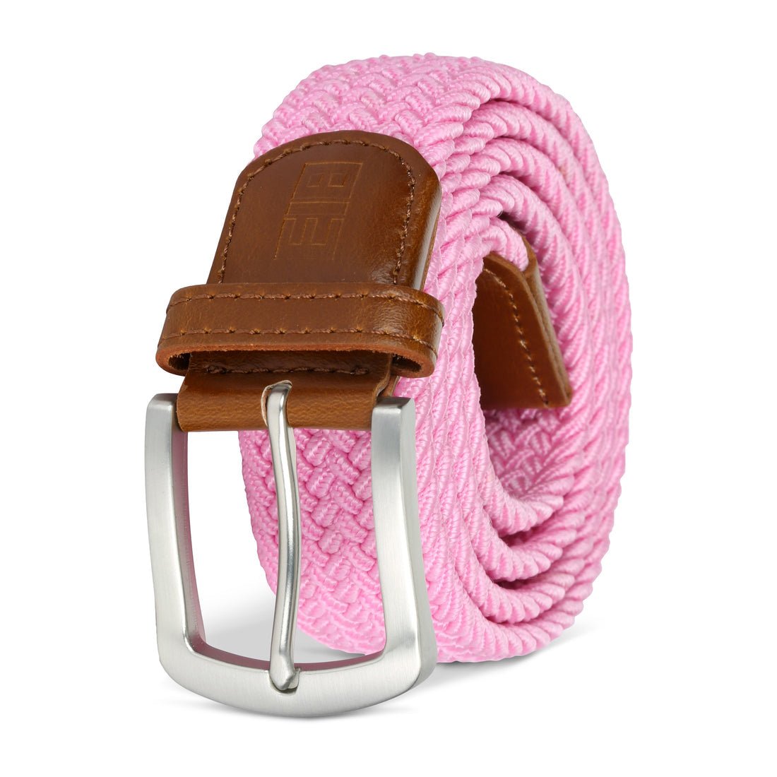 East/18 Men's Perfect Fit Woven Stretch Golf Belt, Pink - East/18