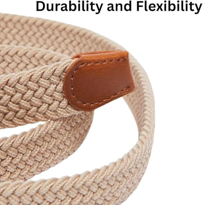 East/18 Men's Perfect Fit Woven Stretch Golf Belt, Tan - East/18