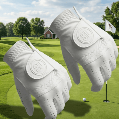 East/18 Men's Premium Leather Golf Gloves 2 Pack - East/18Gloves