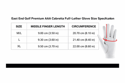 East/18 Men's Premium Leather Golf Gloves - East/18Gloves