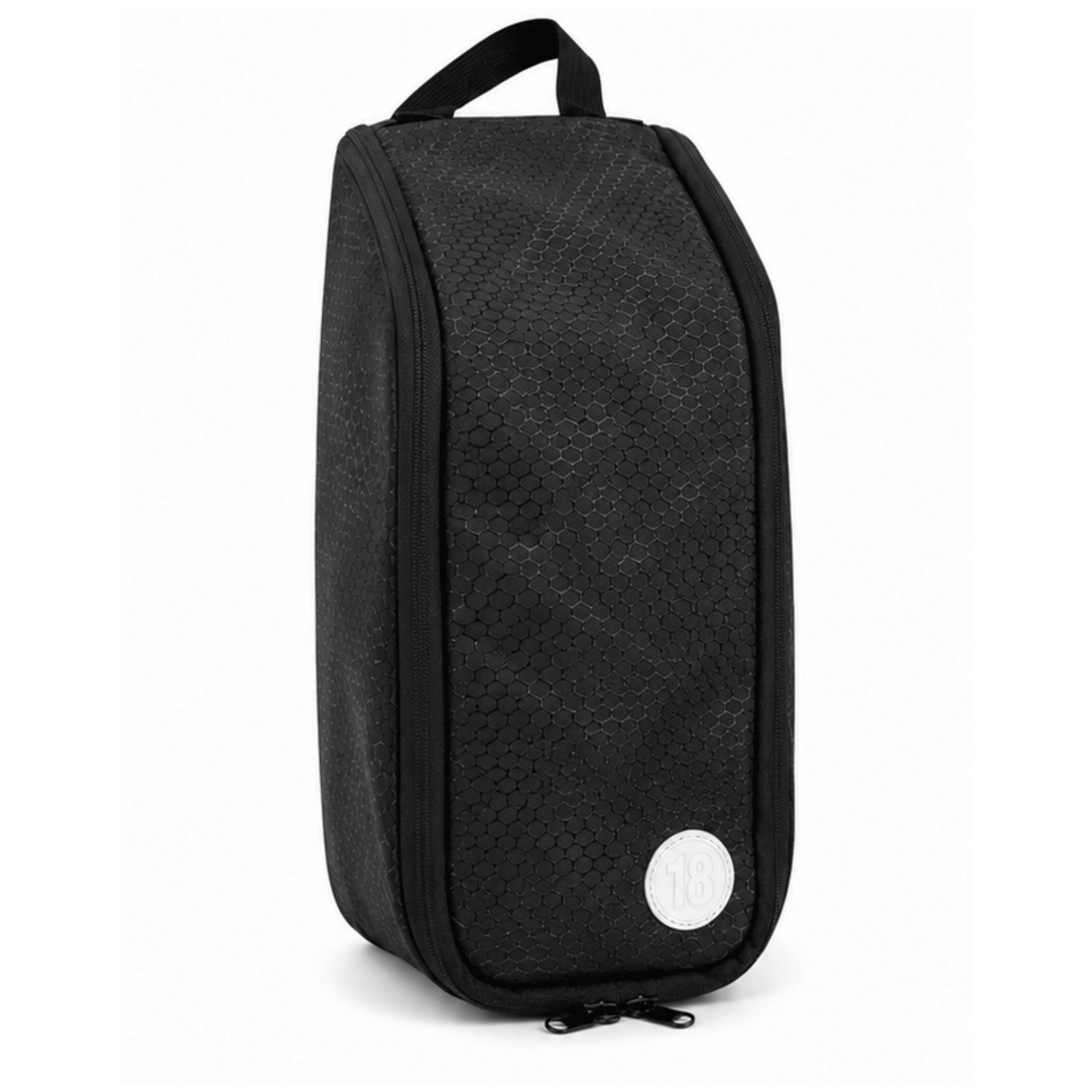 Hudson Black Nylon Golf Shoe Bag - East/18