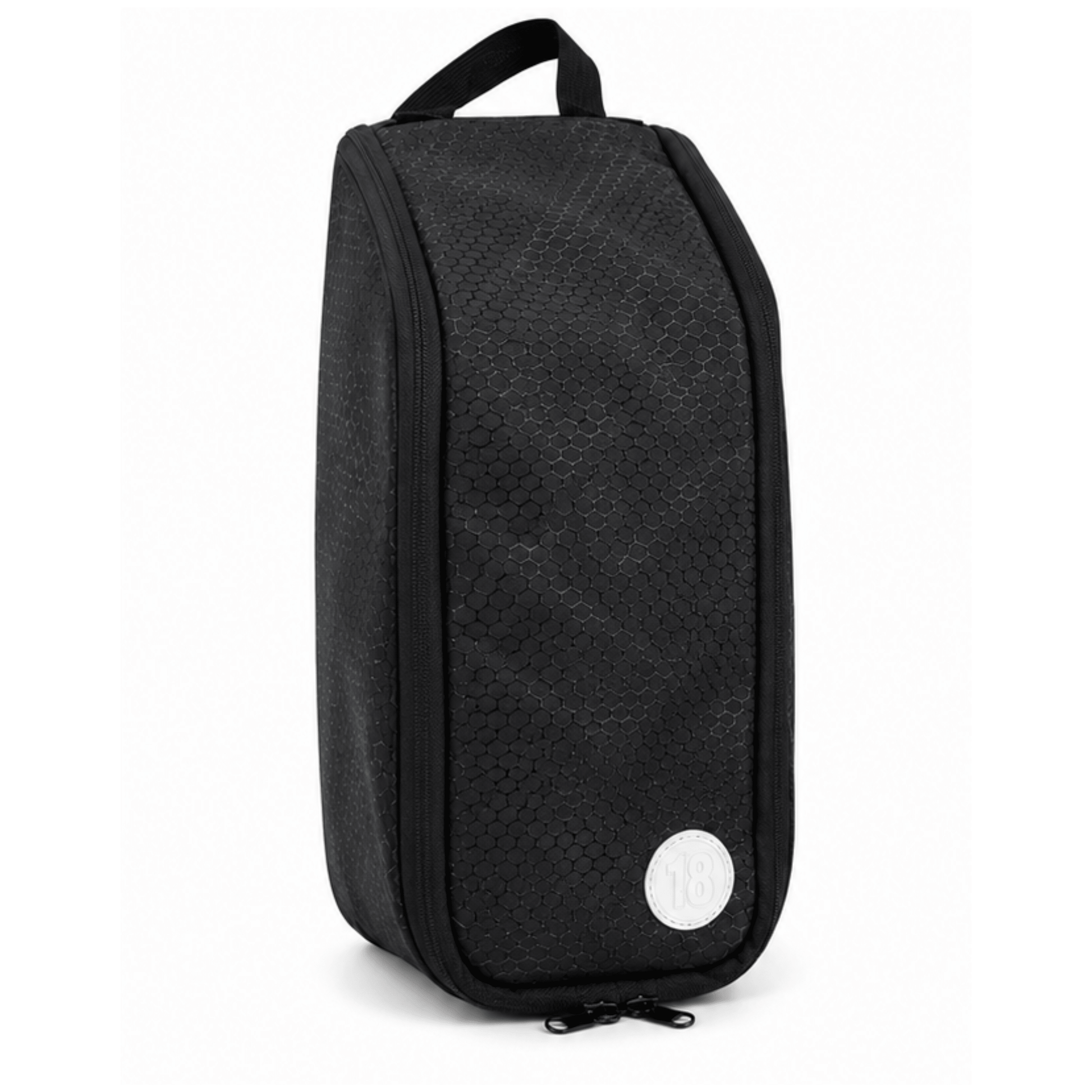 Hudson Black Nylon Golf Shoe Bag - East/18