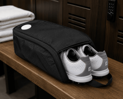 Hudson Golf Shoe Bag, Black Nylon - East/18