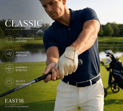 Men's Premium Leather Golf Glove - East/18Gloves