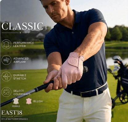 Men's Premium Leather Golf Glove - East/18Gloves