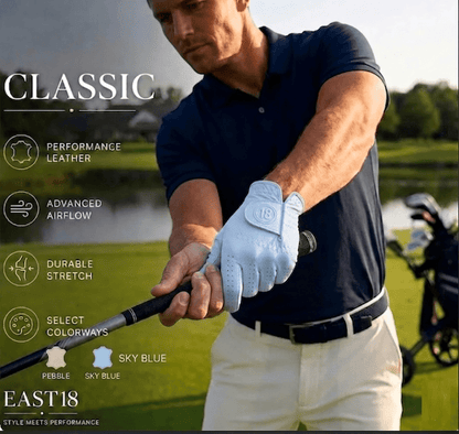Men's Premium Leather Golf Glove - East/18Gloves