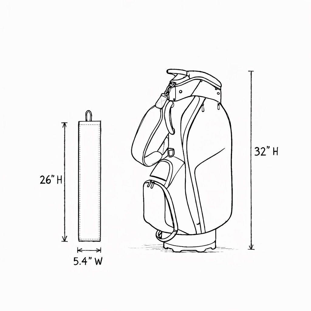 East/18 Long Terry Tri-Fold Logo Golf Towel